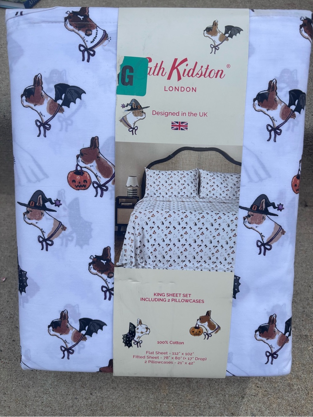 Cath Kidston Spooky dog King Sheet Set